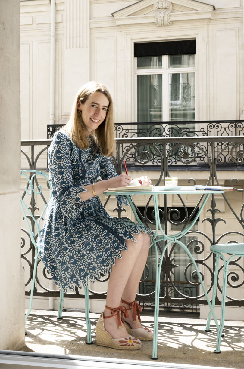 Dans l’appartement parisien de Violaine de Pourtalès.